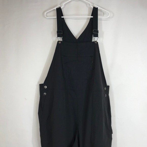 Duluth Trading Co Black Nylon Spandex Work Utility  Overalls Women's 2X Regular - Picture 2 of 8